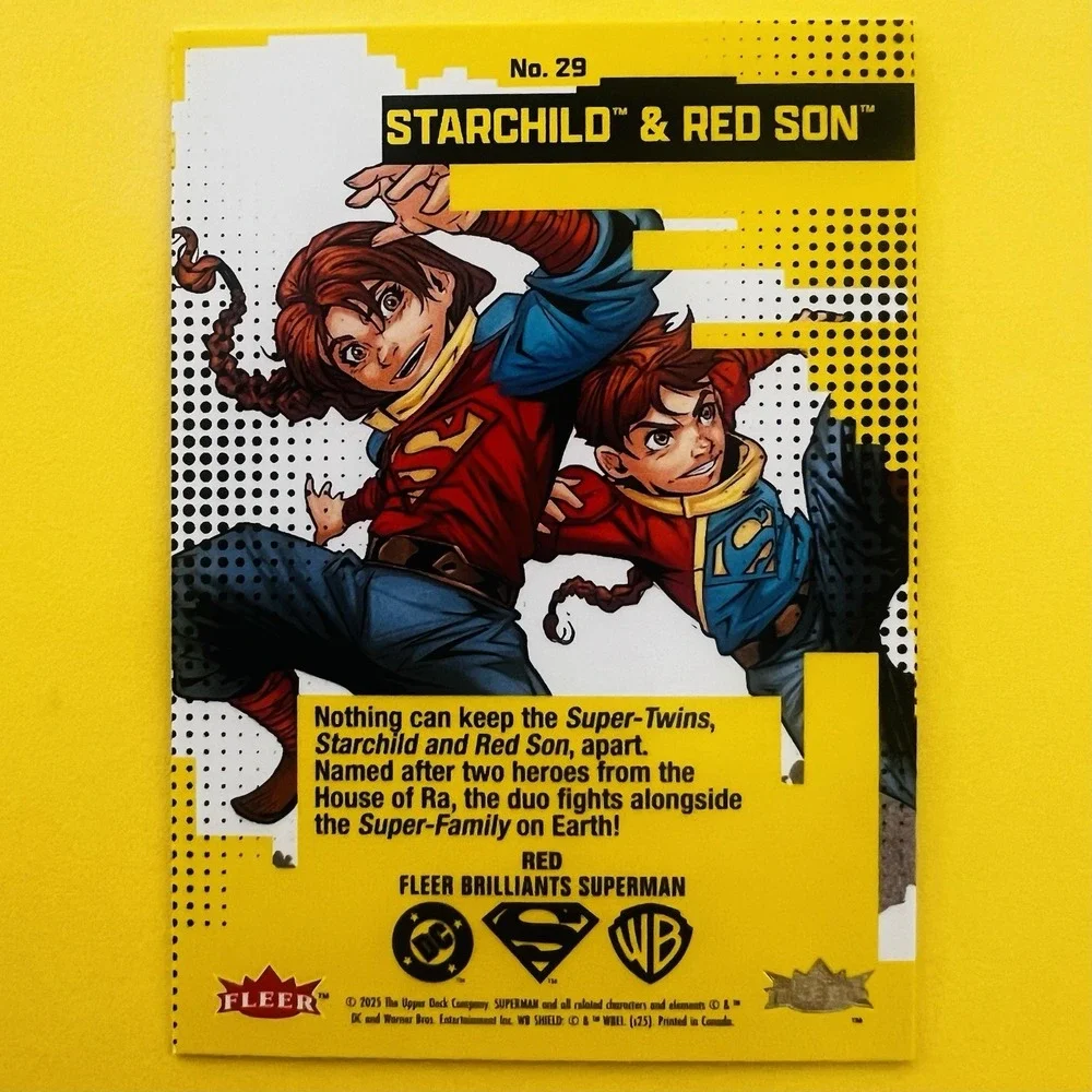 2025 Upper Deck Fleer Brilliants Superman Starchild & Red Son Red Parallel #29